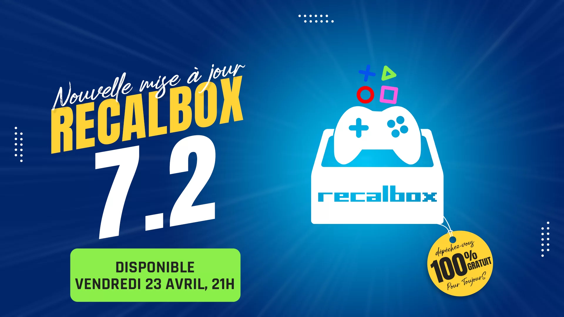 La version 7.2 de Recalbox est là